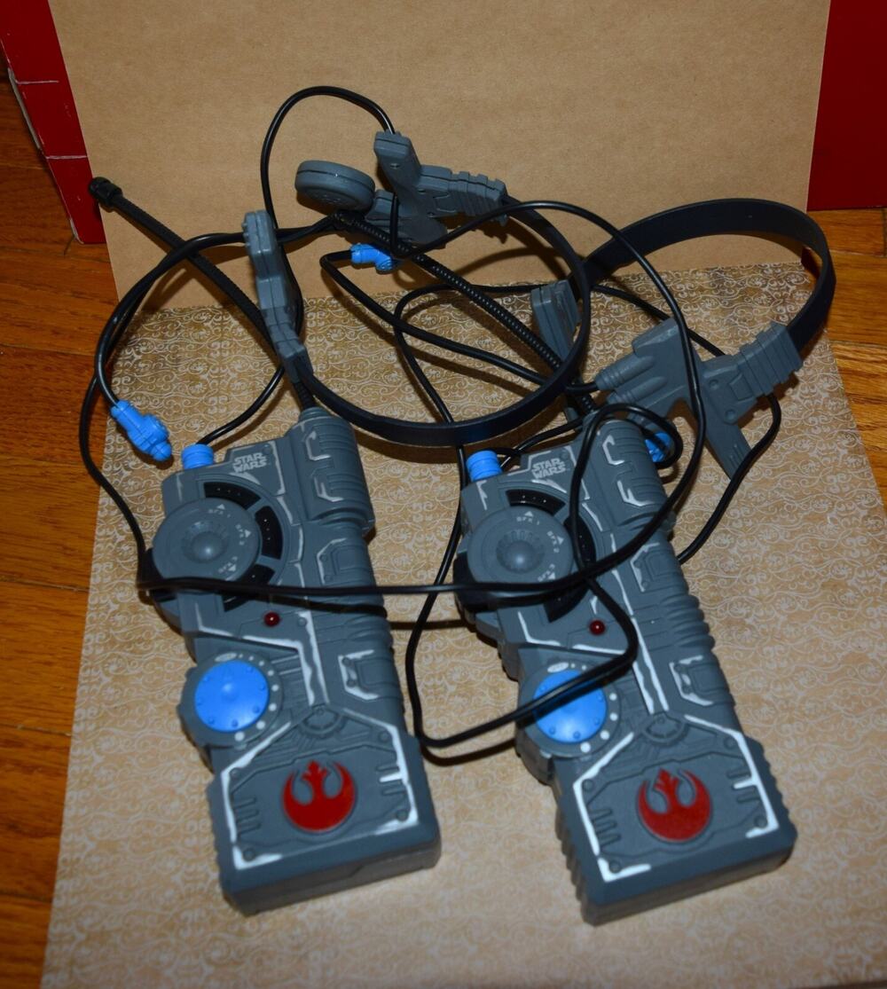 1997 Star Wars REBEL ALLIANCE WALKIE TALKIES Headset TIGER Electronics Tested